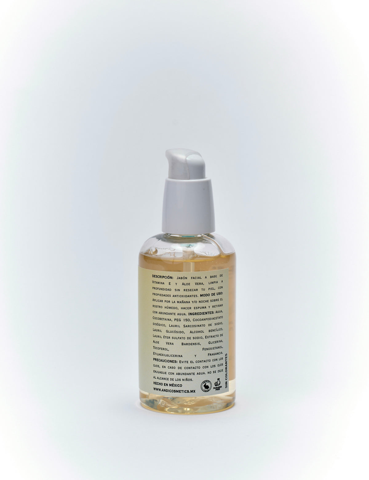 Gel Limpiador facial (Vitamina E + Aloe Vera)