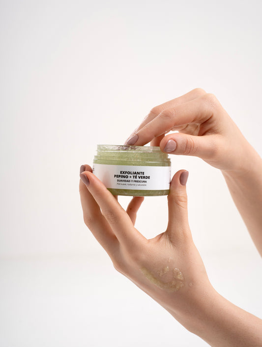 Exfoliante Pepino + Té verde