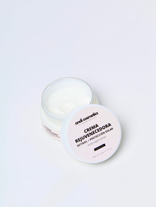 Crema rejuvenecedora (retinol + protección solar)